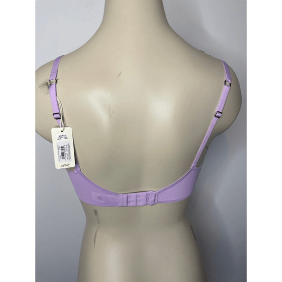 Aerie Smoothez Women's Size 32D Microfiber Unlined Full Coverage Bra Purple NWT - Picture 3 of 12